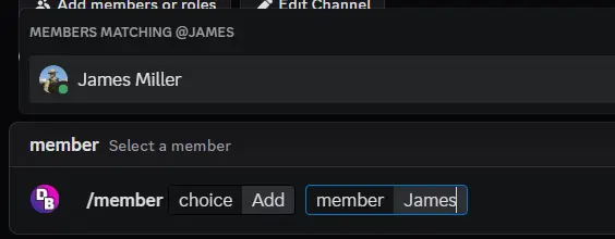 Member Add Command